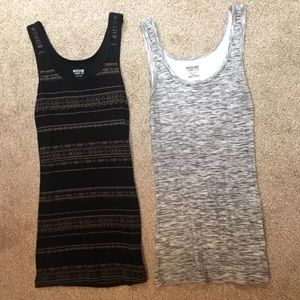 2 Black & Gray Tanks